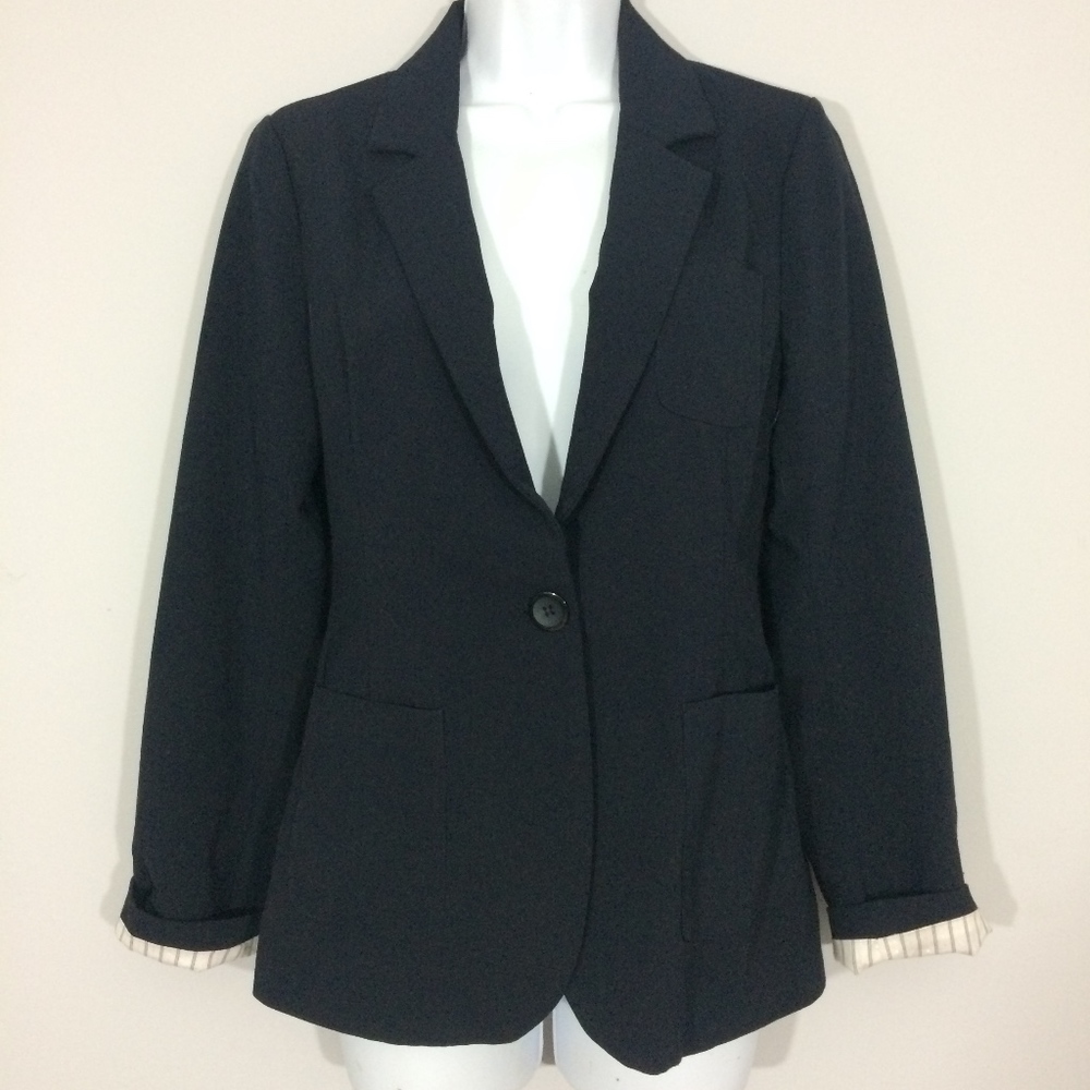 Girl Fresh Brewed Womens S Black Blazer Jacket